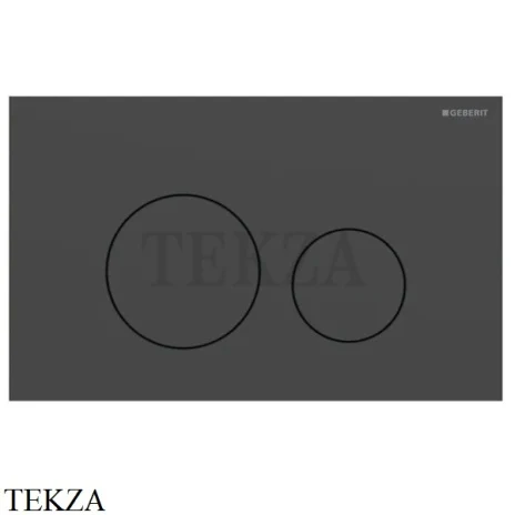 Geberit Sigma40 Клавиша смыва круглая, сталь 115.628.14.1, черный матовый