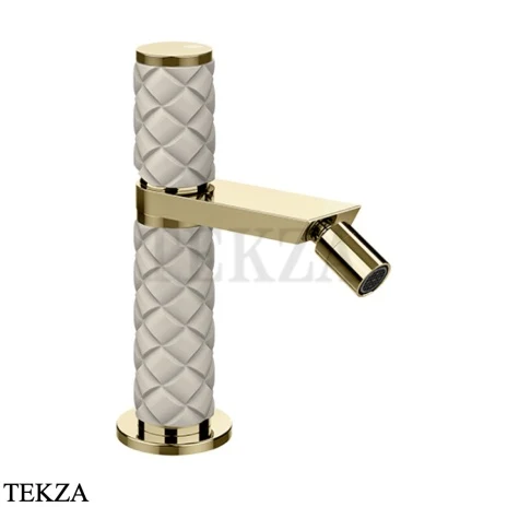 Gessi Pelle Tresse Смеситель для биде, без гарнитура, 78268-434, Crème/ Brass PVD
