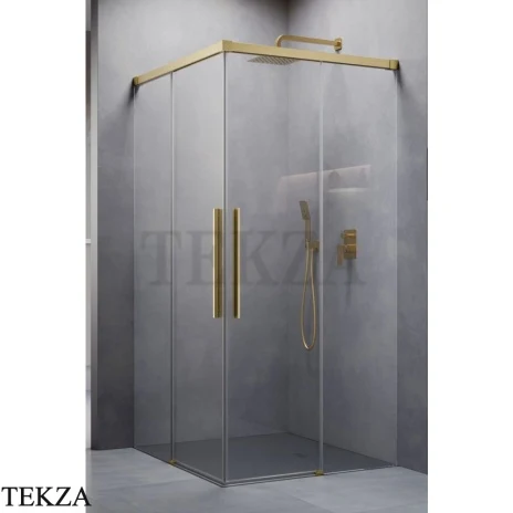 Radaway Idea 8 QL KDD Душевая дверь 110 см, правая часть уголка, 10590110-99-01R, брашированное золото