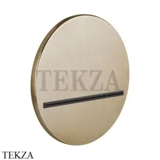 Gessi CASCATA Каскадный излив настенный круглый 65295-726, Warm Bronze Br.