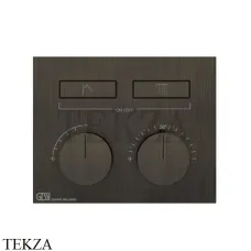 Gessi HI-FI Термостатический смеситель на 2 потока, внешняя часть 63004-187, Aged Bronze