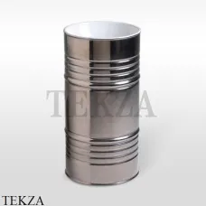 Kerasan Artwork Раковина свободностоящая BARREL, слив в стену, 474344 Bianco-platino