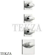 Bossini  APICE Термостат для душа на 4,5,6 потоков, внешняя часть Z035205.094, никель Brushed