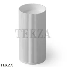 Dea Design Pedestal Basin Раковина напольная рифленая Solid Surface DD2803 450 18, White №18