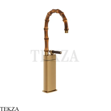 Gessi Jacqueline Смеситель для раковины высокий, без донного клапана 77205-726, бронза Brushed