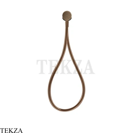 Gessi HI-FI Душевой комплект с магнитной лейкой, шланг из хромолюкс 63099-761, Coffee Bronze Brushed PVD