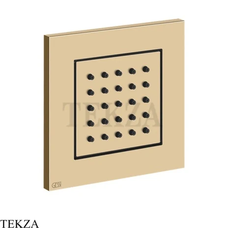 Gessi Rettangolo shower BODY JETS Боковая форсунка поворотная, внешняя часть 32984-735, Warm Bronze PVD