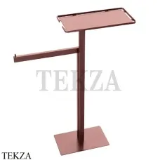 Boheme Q Стойка напольная с полкой и полотенцедержателем 10952-CB, Copper Brushed