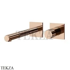 Gessi Incastri Смеситель для раковины, внешняя часть 75088-030, Copper PVD