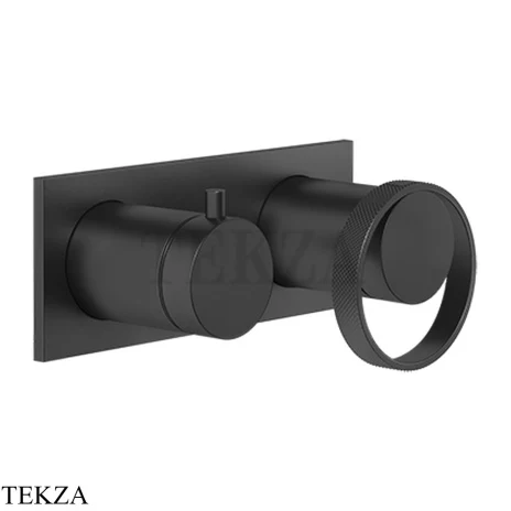 Gessi ANELLO Смеситель для душа с переключателем 2 потока 63379-299, Black XL