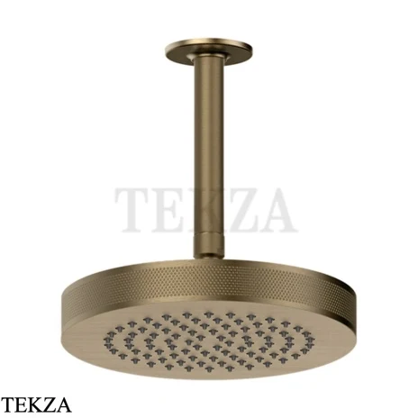 Gessi INCISO SHOWER Верхняя душевая лейка с кронштейном под размер 58188-713, Antique Brass