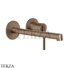 Gessi INGRANAGGIO Смеситель для раковины длинный излив, внешняя часть 63583-708, Copper Brushed