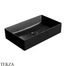 GSI Kube X Раковина накладная 60х37, без перелива 945326, черный матовый Ardesia
