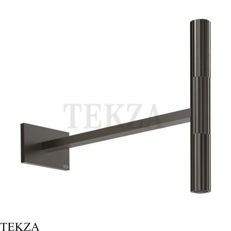 Gessi Incastri Верхний душ с держателем из стены 75148-707, black хром Brush