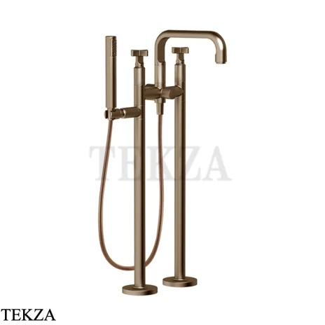 Gessi INCISO+ Смеситель для ванны напольный, внешняя часть 58129-761, Coffee Bronze Br. PVD