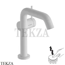 Hansgrohe Tecturis S Смеситель для раковины 150 CoolStart, с донным клапаном 73340700, белый матовый