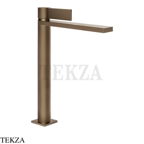 Gessi Inverso Diamantato Смеситель для раковины высокий, без гарнитуры 73604-761, Coffee Bronze Brushed PVD