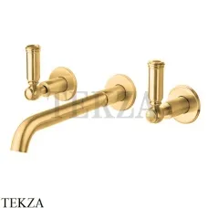 Bossini LIBERTY Смеситель для раковины, встраиваемый Z001303.021, Золото глянец