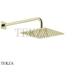 Gessi RILIEVO Верхняя душевая лейка с кронштейном 59158-710, Brass PVD