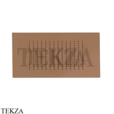 Newform Душевая лейка квадрат, стальная с дождевой струей 683.58.061, PVD Copper Bronze