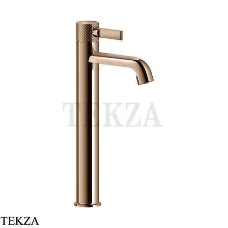 Gessi INCISO Смеситель для раковины высокий, без донного клапана 58004-030, Copper глянец