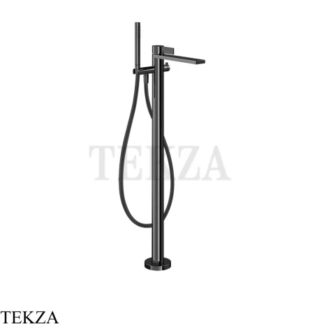 Gessi Inverso RIGATO Смеситель для ванны напольный, внешняя часть 73528-706, Black Metal PVD