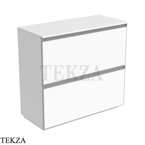 Flaminia Cubika тумба под раковину напольная 85×37×78,5 см, 2 ящика, белый матовый