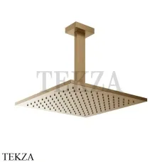 Gessi Rettangolo shower Верхний душ с потолочным кронштейном 15186-726, Warm Bronze Br.