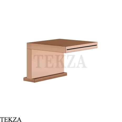 Gessi CASCATA Каскадный излив на борт ванны или подиум 20191-030, Copper PVD