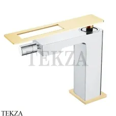 Boheme Q Смеситель для биде однорычажный, без гарнитура 146-CRG, хром-золото