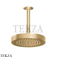Gessi INCISO SHOWER Верхняя душевая лейка с кронштейном 58186-727, Brushed Brass