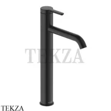 Duravit C.1 Смеситель для раковины высокий, без сливного гарнитура C11040002046, черный матовый