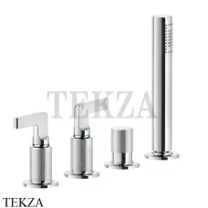 Gessi INCISO Смеситель для ванны, наполнение через слив-перелив 58043-031, хром глянец