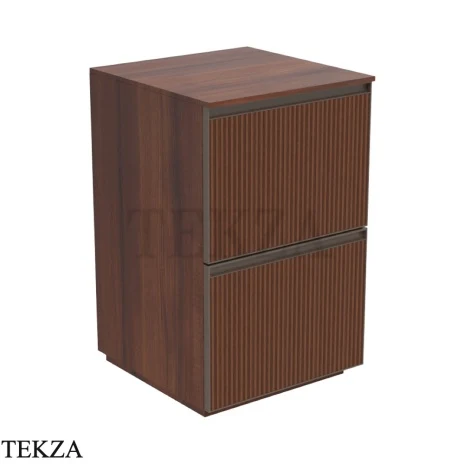 Flaminia Cubika модуль хранения напольный 50×50×78,5 см, 2 ящика, орех Noce Greca