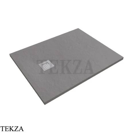Flaminia CM3 Stone поддон душевой керамический 80×100×3 см, серый Grigio матовый