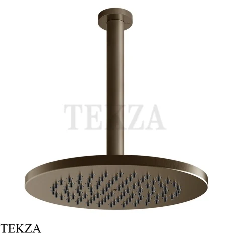 Gessi 316 SHOWER Верхняя душевая лейка D21,8 с креплением под размер 54153-761, Coffee Bronze Brushed PVD