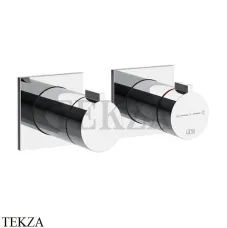 Gessi Inverso RIGATO Термостат для душа, 2 потока, внешняя часть 73034-031, хром глянец