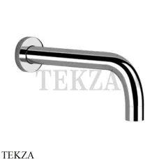 Gessi Emporio Via Tortona Излив для ванны настенный длинный 23 см 38787-031, хром глянец