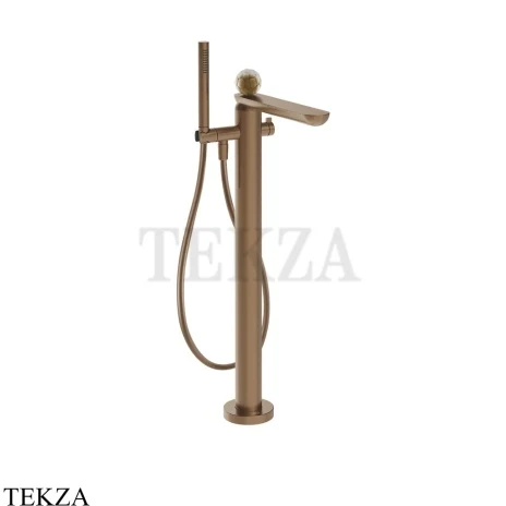 Gessi Perle Смеситель для ванны напольный, внешняя часть 74429-708, медь Brushed
