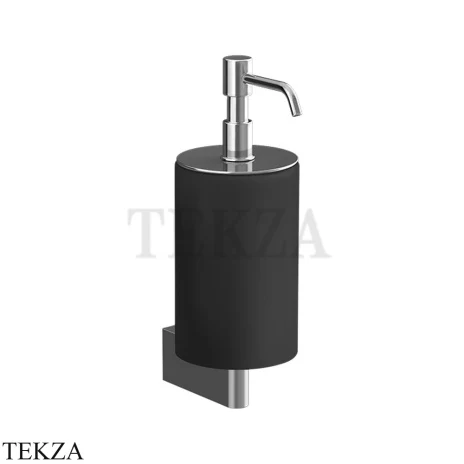 Gessi Origini Дозатор для жидкого мыла настенный, черный 66414-031, хром глянец
