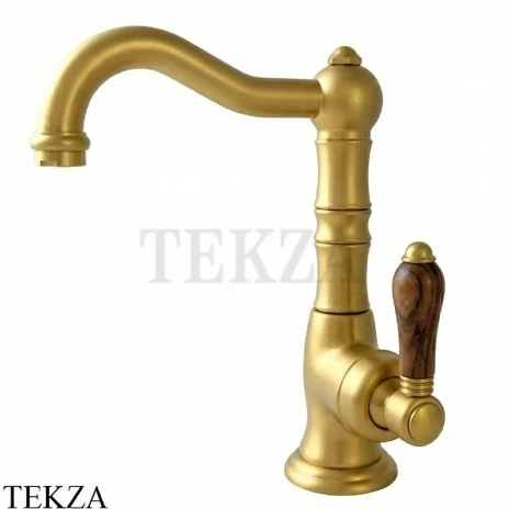 Nicolazzi Cinquanta Смеситель для раковины высокий, с донным клапаном Forest, 3458SG77C, Satin Gold