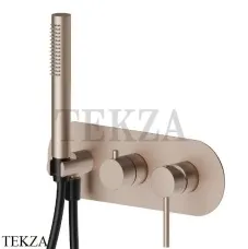 Newform XT Смеситель для душа 2 потока, с гарнитуром, внешняя часть 4269E.M0.075, Copper glossy