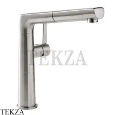 Villeroy & Boch SORANO SKY Смеситель для кухни поворотный с выдвижной лейкой 926900LC, сталь сатинированная