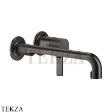 Gessi INCISO Смеситель для раковины с длинным изливом, внешняя часть 58089-707, Black Metal brushed