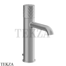 Gessi Habito INTRECCIO Смеситель для раковины средний, с донным клапаном 70105-149, Finox Brushed Nickel