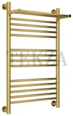 Сунержа Богема с полкой+ 800х500 полотенцесушитель водяной 03-0223-8050, Золото глянец Сунержа Богема с полкой+ 800х500 полотенцесушитель водяной 03-0223-8050, Золото глянец