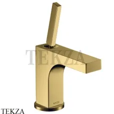 Axor Citterio Смеситель для раковины 90, с донным клапаном 39035990, золото глянец