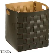 ADJ Bottega Корзина-ёмкость для мелочей высокая 35x35 см 1047.55/40, оливковый/горчичный