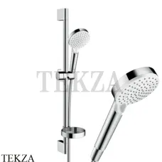 Hansgrohe Crometta Vario 100 2jet Душевой гарнитур 26553400 хром глянец-белый Hansgrohe Crometta Vario 100 2jet Душевой гарнитур 26553400 хром глянец-белый