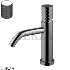 FIMA Carlo Frattini Spillo TECH G Смеситель для раковины, с донным клапаном F3031TXSGCS, Brushed black chrome